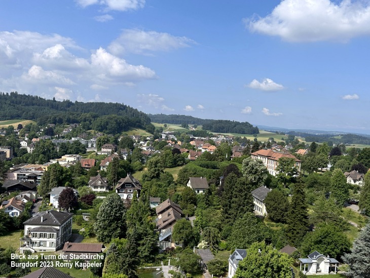 Blick aus Kirchturm Stadtkirche Burgdorf Gymnasium